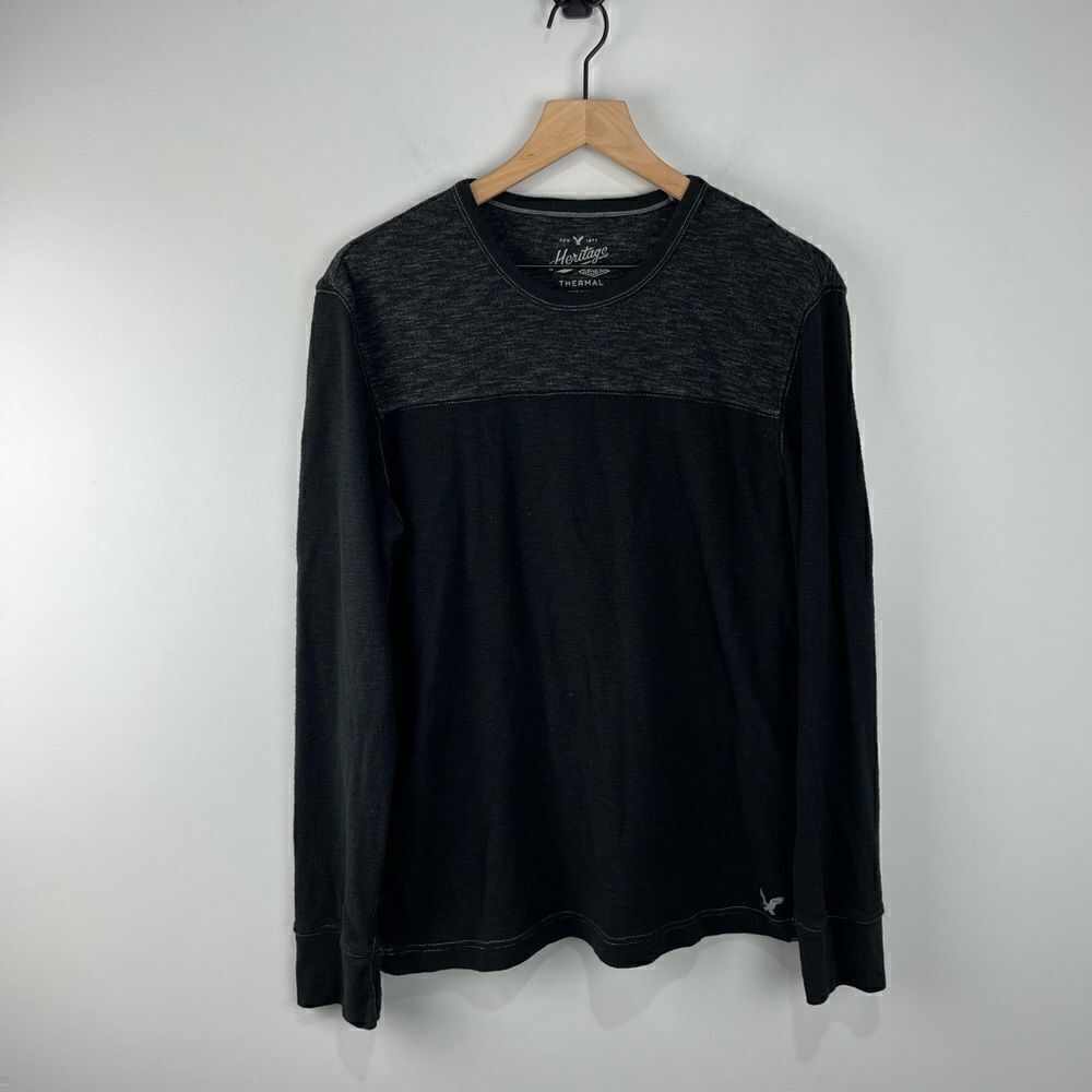AEO Heritage Grey & Black Classic Fit Thermal M
